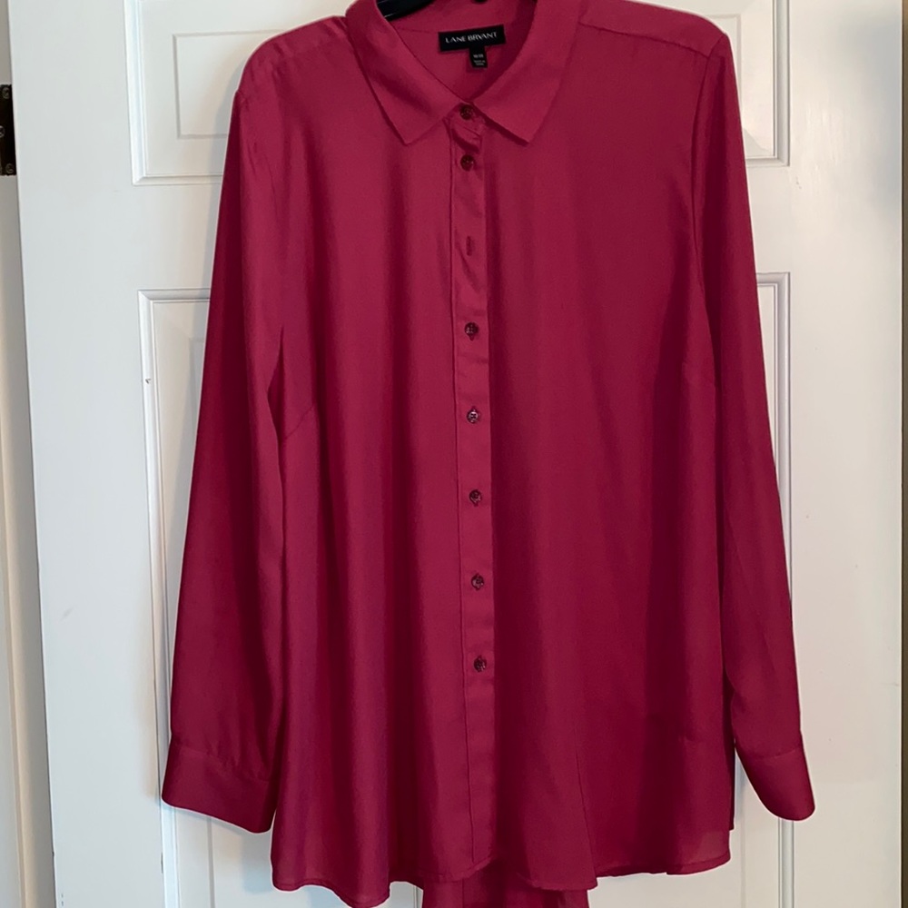 Lane Bryant button down blouse